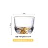 Taza Maestra Jinshan de Estilo Japonés Vaso Transparente Taza de Oro Oculto Taza de Té Kung Fu Creativa Personalizada Taza de Degustación Taza con Vista a la Montaña Taza de Té