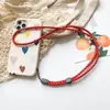 Cordão para celular longo com suporte de pescoço corrente para celular pingente curto para pulso alça ajustável criativo anti-perda moda alça