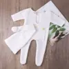 Macacão para Fotografia de Recém-Nascido Transfronteiriço Roupinha de Bebê Macacão de Bebê Chapéu de Tricô de Estúdio para Sessão de Fotos