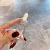 Gotero de Vidrio Transparente Incrustado con Diamantes de Lujo Embotellado Cosmético Embotellado de Esencia Botellas Vacías Mini Portátil para Viaje