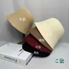 Sombrero de Mujer Primavera y Verano Más Fácil de Combinar Sombrero de Pescador Liso Estilo Coreano Revela Rostro Triángulo Logo Sombrero de Pescador Tejido Plegable Sombrero de Cubo