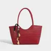 Bolso Tejido de Gran Capacidad para el Trabajo Diario de Mujer 2025 Nuevo Bolso Tipo Cesta de Verduras de Alta Gama Bolso Tote de Moda Versátil