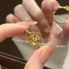 Xiaohongshu Mesmo Estilo Estrela de Natal Dourada Brilhante Brocado Pontilhado Anel Starlight Estrela de Cinco Pontas Anel Aberto Atacado