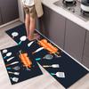 Alfombras de Piso de Tela con Tecnología Dropshipping Transfronterizo Alfombra de Cocina Entrada de Baño Alfombras Resistentes a las Manchas Alfombras para Pies Antideslizantes