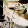 Ventas Directas de Fábrica Tetera de Vidrio Verde de Borosilicato Resistente al Calor Tetera Estilo Japonés con Flores Set de Té Kung Fu