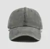 Boné de Baseball Retrô de Algodão Lavado com Logo Estampado e Bordado, Aba Larga, Versátil, Jeans Lavado e Desgastado, Faz o Rosto Parecer Menor, Boné de Baseball 100% Algodão