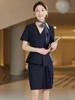 2024 Nuevo Ropa de Trabajo China Mobile para Mujer Verano Ajustado Traje de Chaqueta y Falda para Tienda de Negocios Móviles
