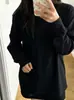 Camiseta Básica Clásica de Canalé Estilo Coreano de Primavera, Capa Interior Holgada, Camiseta de Manga Larga de Color Sólido Adelgazante para Mujer, Popular en Internet