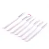 Pluma para pintar uñas de fila transfronteriza juego de 7 piezas de pluma para pintar uñas cristal tallado fototerapia punto de taladro mango de cola corta para trazar líneas