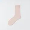 Calcetines de Mujer Hechos de Seda de Morera para Primavera y Verano, Calcetines Holgados Versátiles sin Costuras, Calcetines de Media Pantorrilla de Lyocell para Mujer con Boca Ancha, Cómodos Calcetines de Maternidad