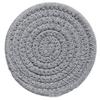 Individual de mesa de cuerda de algodón tejido a mano estilo japonés para el hogar, mesa de comedor, resistente a altas temperaturas, tapete aislante del calor, posavasos para escritorio de oficina, punto