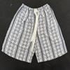 Verão Algodão Seda Algodão Shorts Femininos Soltos Finos Calças Trimestrais Outwear Calças de Pijama Casual Simples Calças de Praia Casual