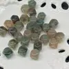 Venta Caliente Transfronteriza Cuentas Redondas de Acrílico Imitación Malaquita Cuentas de Calabaza de Amor Pulsera Colgante de Cuentas Semiacabado