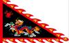 Bandera antigua, bandera triangular con forma de dragón, bandera de Fénix, bandera de lugar escénico para espectáculos de artes marciales, bandera del apellido Lingqi, bandera antigua, bandera del templo, bandera roja