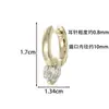 Aretes de Clip Rectos Dorados Estilo Ins Minimalista para Hombres y Mujeres, Pendientes Hensen