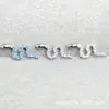 Pendientes de Aleación de Titanio ASTMF-136 con Forma de Serpiente y Circonita G23 Titanio Nuevos Pendientes de Labio con Forma de Serpiente Joyería Cabeza