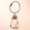 Pingente Saco de Armazenamento Comemorativo de Pelos de Gato Transparente Comemorativo Gashapon Colecionador de Animais de Estimação Chaveiro Cápsula de Cabelo