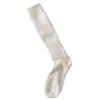 Calcetines de lana para pantorrilla Zhejingjia para mujer, calcetines largos de otoño e invierno, cálidos y gruesos, serie de color café melange, calcetines holgados de cachemira