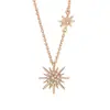 Collar Ojo del Sol para Mujer Lujo Ligero Sentido de Alta Gama Nicho Temperamento Atmósfera Personalizada Venta al por Mayor Versátil Estilo Retro ins