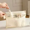 Bolsa de aseo simple para mujer, para baño, viaje, fitness, portátil, transpirable, con drenaje, bolsa de almacenamiento, bandolera de malla, bolsa de cosméticos