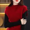 Nuevo Chaleco 2024 Cuello Redondo Sin Mangas Estilo Coreano Casual Tejido Top Camisa Base Diamante para Mujer