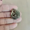 Llavero de Pescado Ruyi Auspicioso de Latón Imitación Pequeña Bisutería de Cobre Puro Colgante de Fortuna al por Mayor para Puestos Callejeros