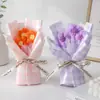 Buquê de Flores de Lã, Flores Simuladas, Flores Pompons de Tricô, Flores Artesanais Prontas, Presentes de Aniversário para Melhores Amigos, Atacado Transfronteiriço
