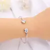 Corea del Sur Dongdaemun Pulsera Simple de Alta Gama Chica Hada Mori Pulsera de Apertura Joyería de Mano Suministro Directo de Fábrica