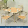 Mesa y Sillas para Terraza de Villa al Aire Libre Silla de Mimbre para Patio Combinación de Mesa de Té Comedor al Aire Libre de Ocio Protección Solar Impermeable Juego de Mesa Larga
