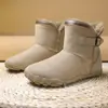 Botas de Neve de Cinco Dedos Impermeáveis Antiderrapantes Forradas com Lã Espessadas Quentes de Inverno Novos Sapatos de Algodão Sapatos de Algodão Quentes Sapatos de Viagem ao Ar Livre
