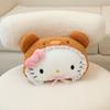 Almohada para reposacabezas de coche de dibujos animados, almohada para asiento de coche, almohada para cuello de coche, linda, universal para las cuatro estaciones, almohada cervical para cintura de coche