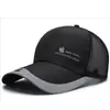 Gasa de verano red para el sol gorra de béisbol hombres exterior parasol casual red fina tela transpirable con ala grande sombrero al por mayor