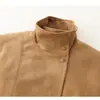 Venta Caliente Transfronteriza AliExpress Primavera 2026 Nueva Chaqueta de Manga Larga con Cuello Alto y Cinturón Efecto Terciopelo 4344650