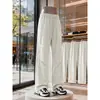 Pantalones Deportivos de Retazos con Parches Estilo Americano 2026 para Hombre, Tendencia Otoñal High Street Plisados de Pierna Recta Casual Versátiles