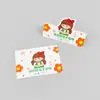 Etiquetas de Tarjeta Personalizadas con Agujeros en Forma de Avión, Impresión de Papel Plegado, Impresión a Color Personalizada, Tarjeta de Respaldo con Impresión de Logo, Impresión Personalizada