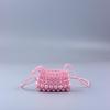 Novo Mini Fone de Ouvido Batom Crossbody Bolsa Pequena Champagne Explosivo Artesanal Saco Tecido Leve All-match Source Factory