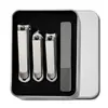 Cortador de Unhas Portátil Níquel Pérola para Uso Doméstico, Conjunto de Cortadores de Unhas Angulados, Ferramentas de Cuidado com as Unhas Anti-Salpicos, Ferramenta de Lixa de Vidro