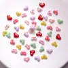Lindos Macarrones Corazón Dibujos Animados Joyería para Uñas Resina Estéreo Accesorios de Uñas Portátiles Pegamento en Crema DIY Pequeños Accesorios