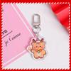 Pingente de Placa de Texto Acrílico de Dupla Face de Natal Fofo Árvore de Natal Papai Noel Pingente de Bolsa Chaveiro Pequeno Presente