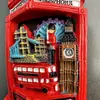 Ímã de Geladeira Resina Londres, Reino Unido Cabine Telefônica Urso de Londres Lembrança de Viagem Ônibus de Dois Andares Adesivo Magnético Sucção Magnética