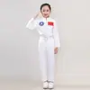 Traje de Aviação Infantil Uniforme de Piloto Traje Espacial Masculino e Feminino Comissário de Bordo Jogos de Astronauta Espacial Traje de Desempenho