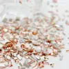 Cristal austríaco de imitación calidad china albaricoque borde invertido forma plana joyería huazi 1:1 torno de uñas yiwu al por mayor