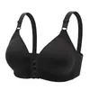 Especial internacional para tamanhos grandes com botões frontais, sem aro, fino, push-up, para seios grandes e pequenos, respirável, lingerie, sutiã feminino