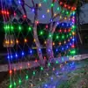 Suministro de Luces de Red Solares Transfronterizas para Decoración de Paisaje de Jardín al Aire Libre, Luces de Red de Pesca, Guirnaldas de Luces Led de Malla