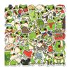 50 pegatinas de dibujos animados no repetidos de ranas y monstruos para teléfono móvil, pegatinas de recompensa para equipaje, venta al por mayor