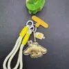 Nuevo Estilo Oro Puro 999 Dibujo Animado Cinnamoroll Cadena para Teléfono Llavero Colgante para Bolso Cordón Regalo para Novia o Mejor Amiga