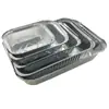 Venta Directa de Fábrica Tazón Desechable de Papel de Aluminio Caja de Almuerzo Empacada en Papel de Aluminio Caja de Almuerzo para Llevar Caja de Almuerzo para Conservar Fresco Comida Rápida Caja de Almuerzo Venta al por Mayor