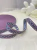1.2cm Rombos Estilo Étnico Jacquard Bordado Cinta Accesorios para el Cabello Tocados Dobladillo con Empaque de Caja de Regalo con Exquisito