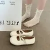 Zapatos Planos de Moda para Mujer de Tacón Bajo para Primavera y Otoño 2026 Nuevo Estilo Zapatos Planos Mary Jane de Piel con Suelas Suaves Antideslizantes y Mocasines Súper Populares