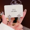 Pendientes de Moda de Aguja de Plata 925 con Cubos de Perla de Venta Caliente Pendientes Dulces de Nicho de Gama Alta Pendientes de Diseño Exquisito